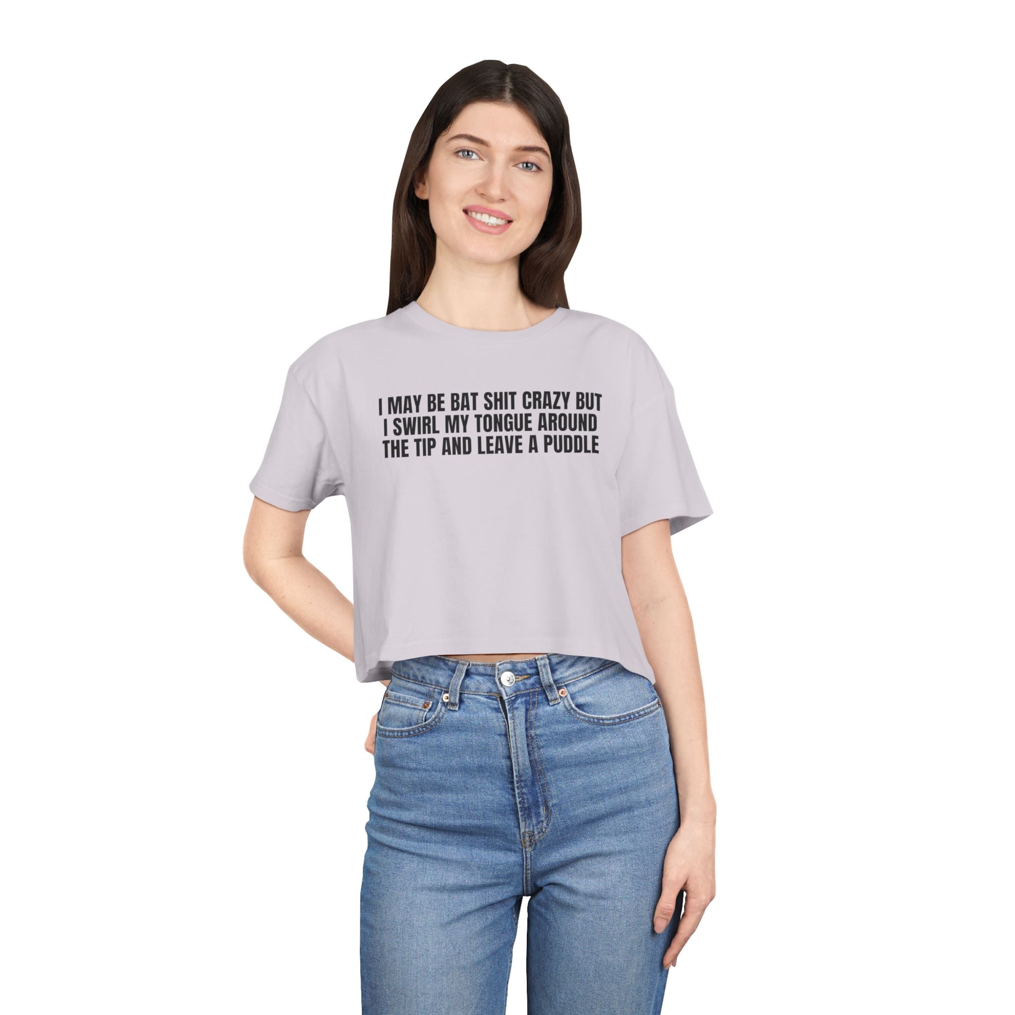 Women’s Crop Tee —Leave a Puddle
