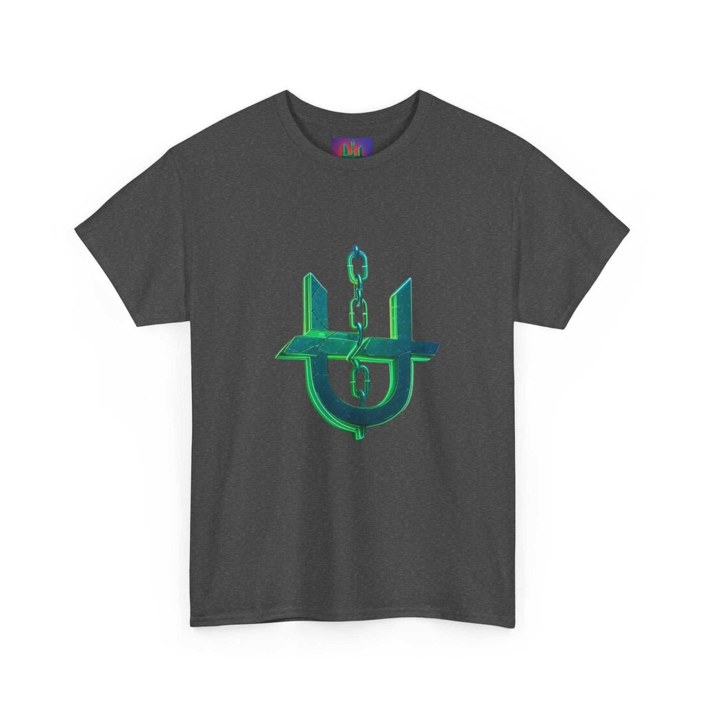 Green Neon Unhinged Logo T-Shirt by Printify, featuring bold neon graphics on soft cotton fabric.
