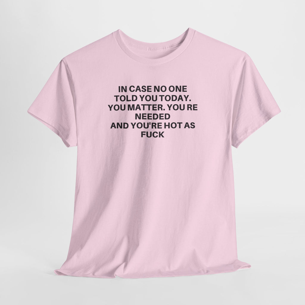 Black "You Matter" t-shirt by Printify, featuring bold white lettering on soft, comfortable fabric.
