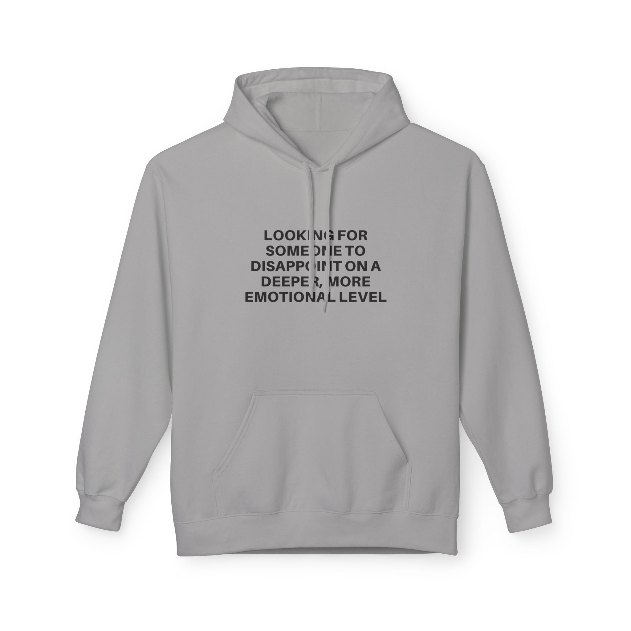 Printify Deeper Level Hoodie in soft fabric with a relaxed fit, showcasing a stylish hood and front pocket.