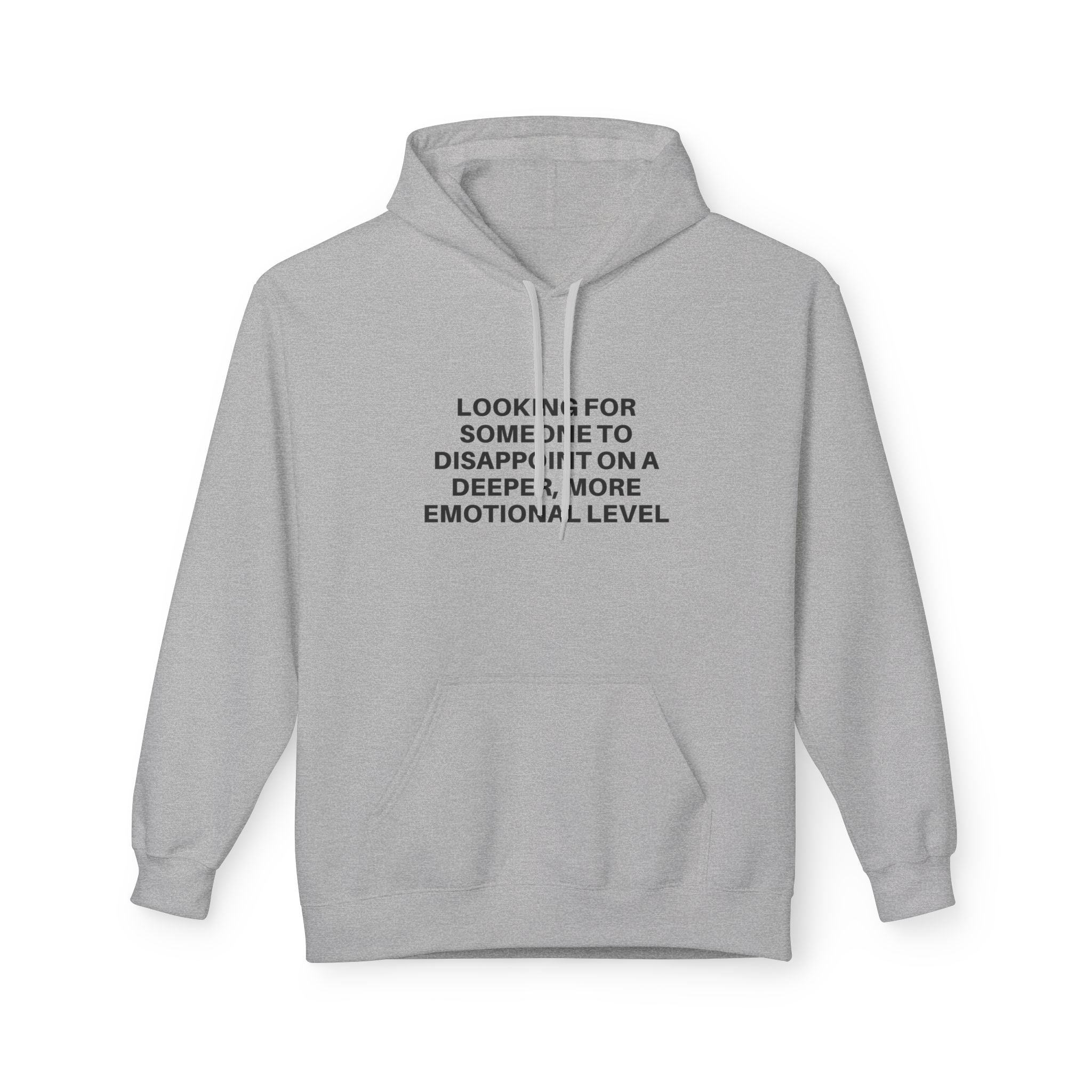 Deeper Level Hoodie by Printify featuring a cozy design and adjustable drawstrings in a stylish color.