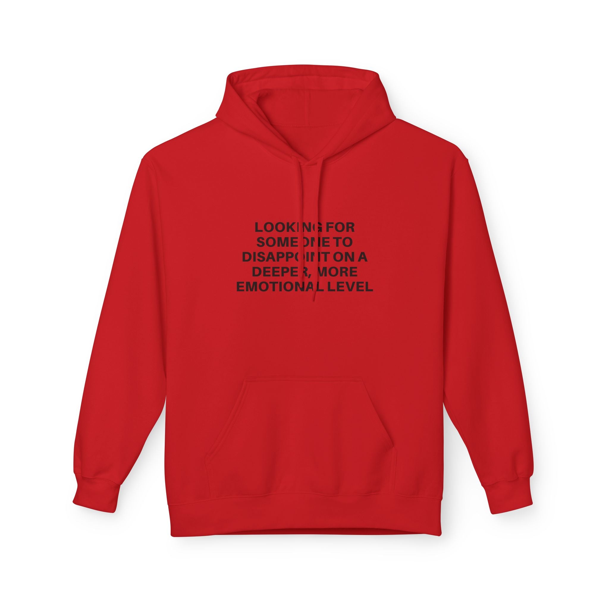 Cozy Printify Deeper Level hoodie in a relaxed fit, featuring a stylish design and soft fabric in a casual setting.