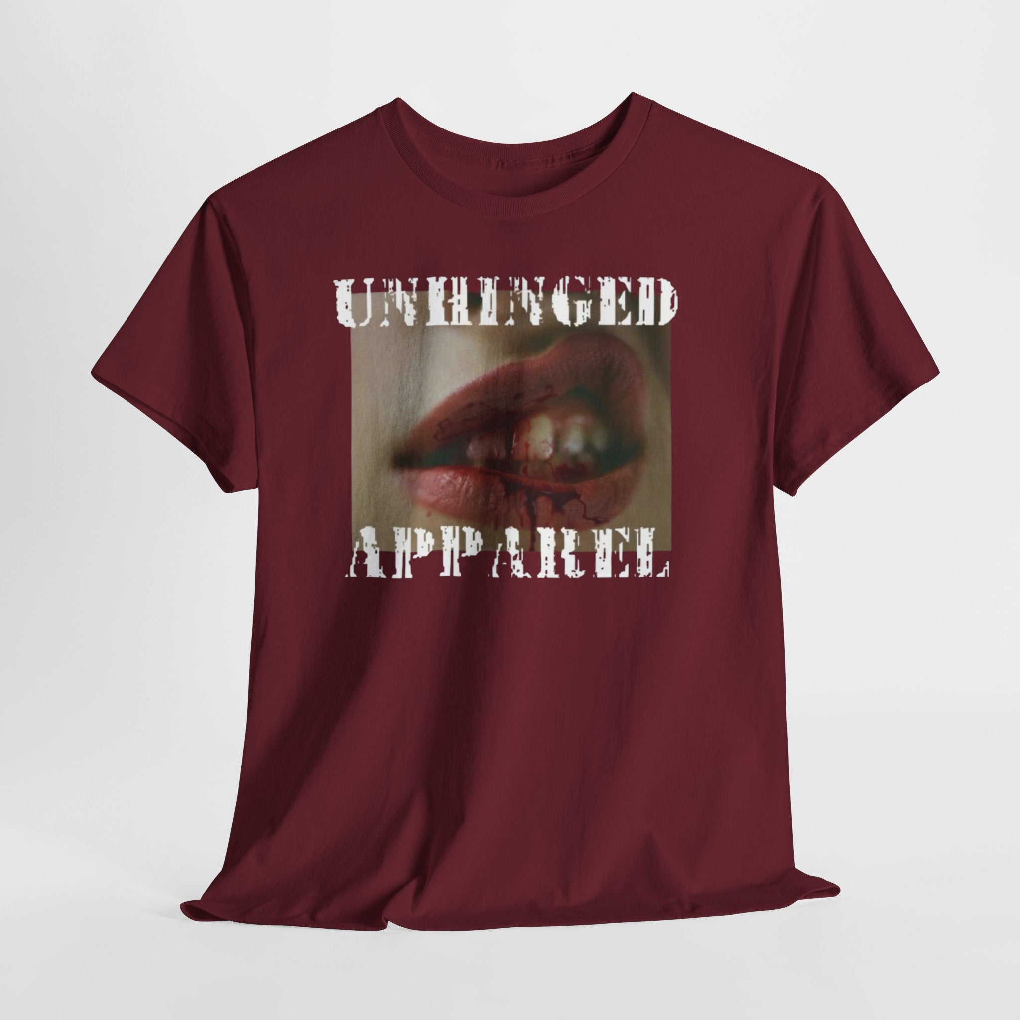 Unhinged Apparel Brand Tee - Busted Lip