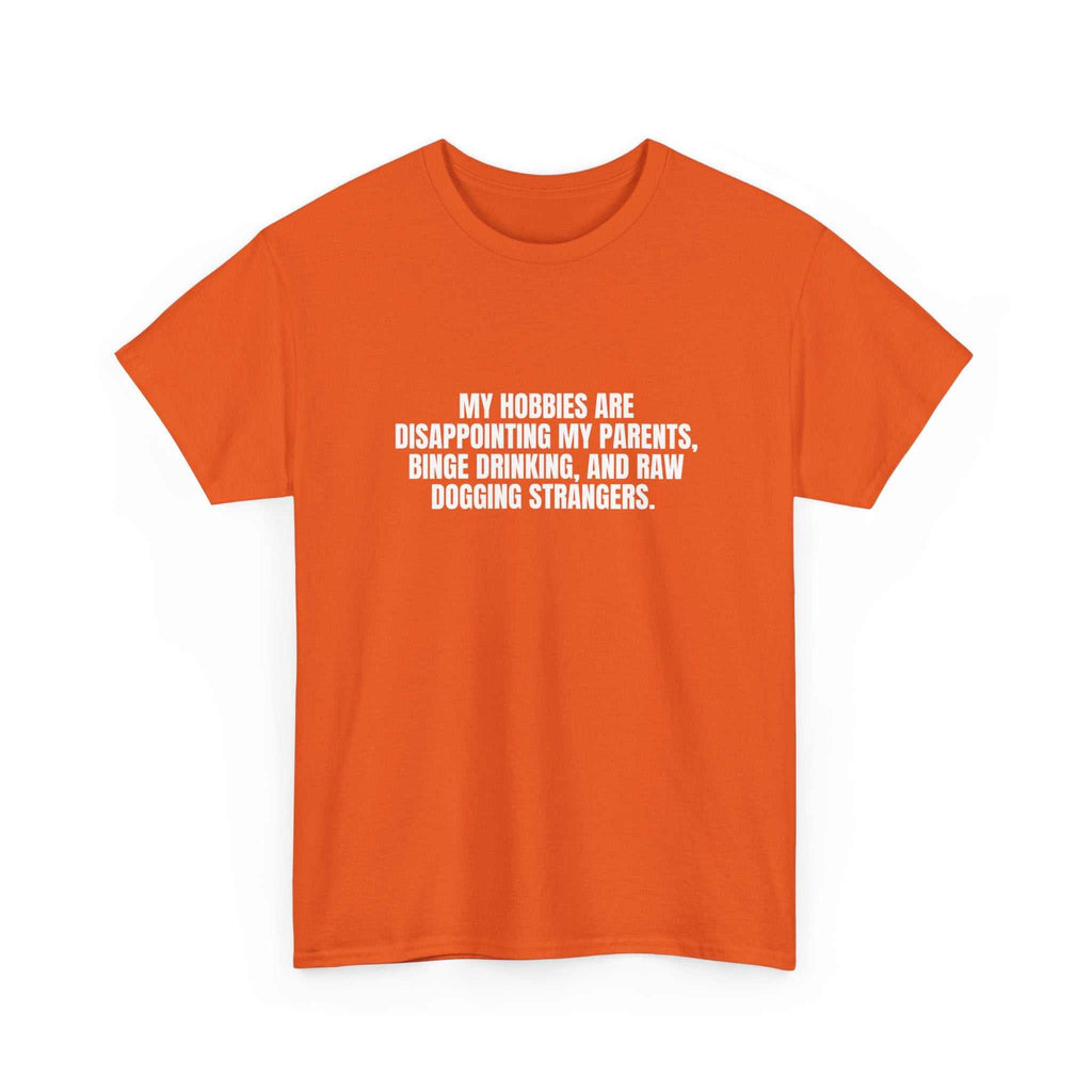 Printify I Got Hobbies T-Shirt featuring a fun, colorful graphic design on a casual fit for everyday wear.