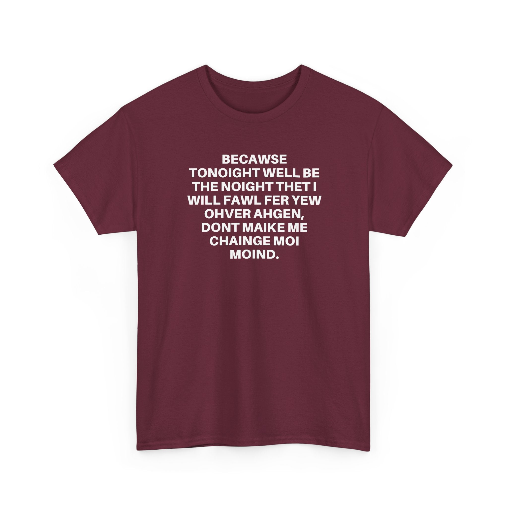 Printify Over Again T-Shirt featuring a bold graphic design on a soft cotton fabric.