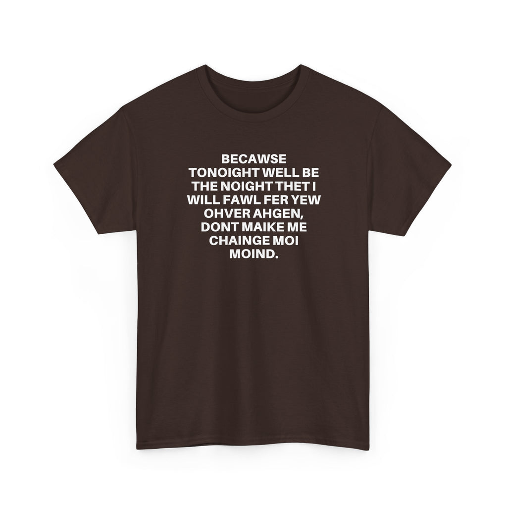 Printify Over Again T-Shirt featuring a unique graphic design on a soft, comfortable fabric in a casual setting.