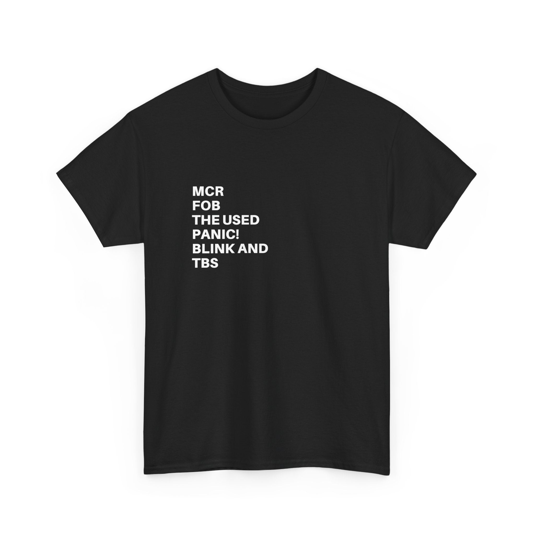 Black "It Was Never a Phase" T-Shirt by Printify with bold white lettering on a casual fit.