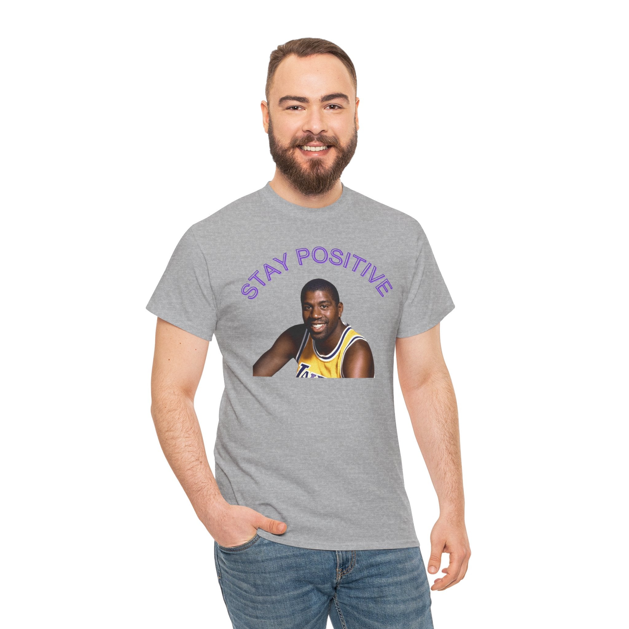 Stay Positive Basketball Player T-Shirt