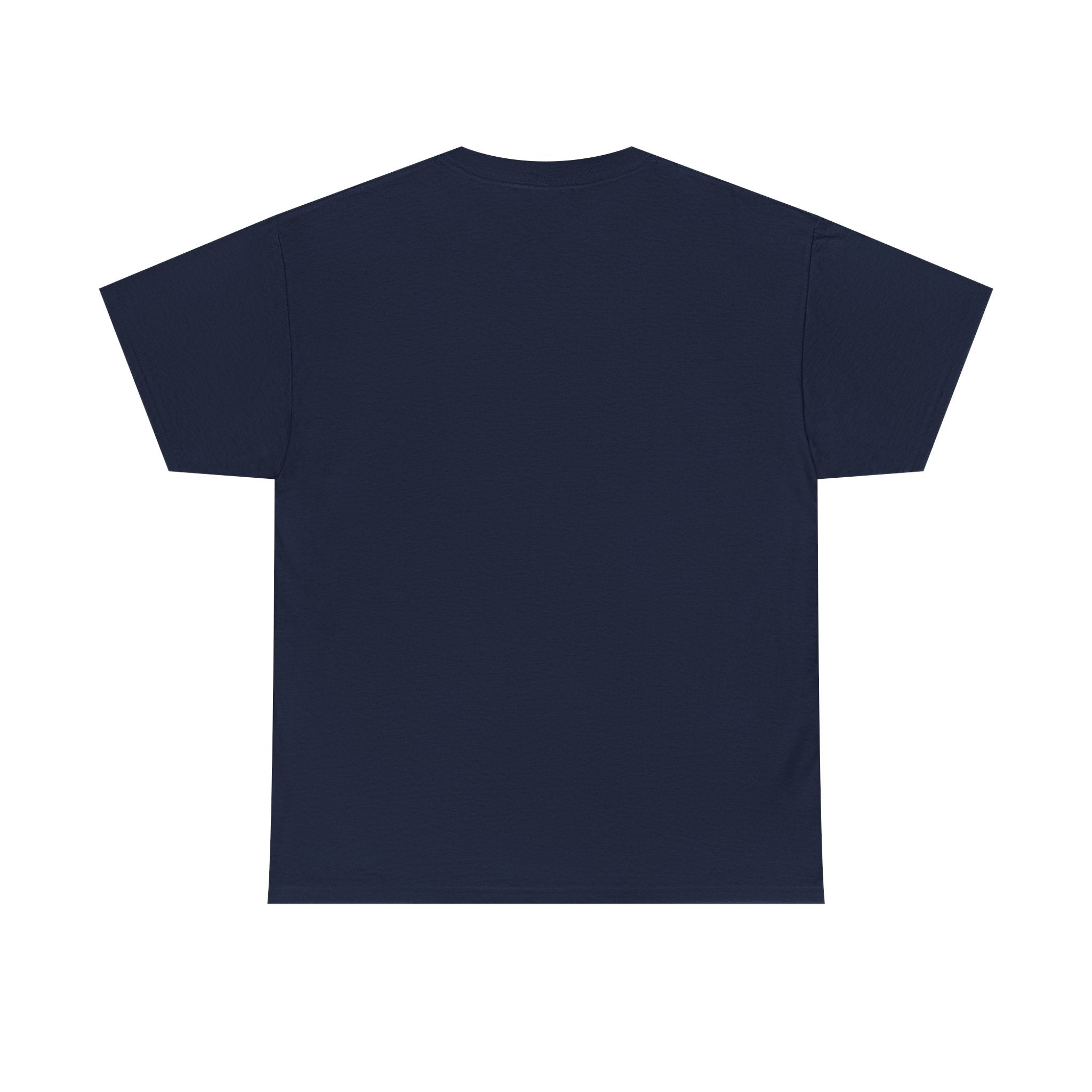 Black "It Was Never a Phase" T-shirt by Printify displayed on a wooden table with soft lighting.