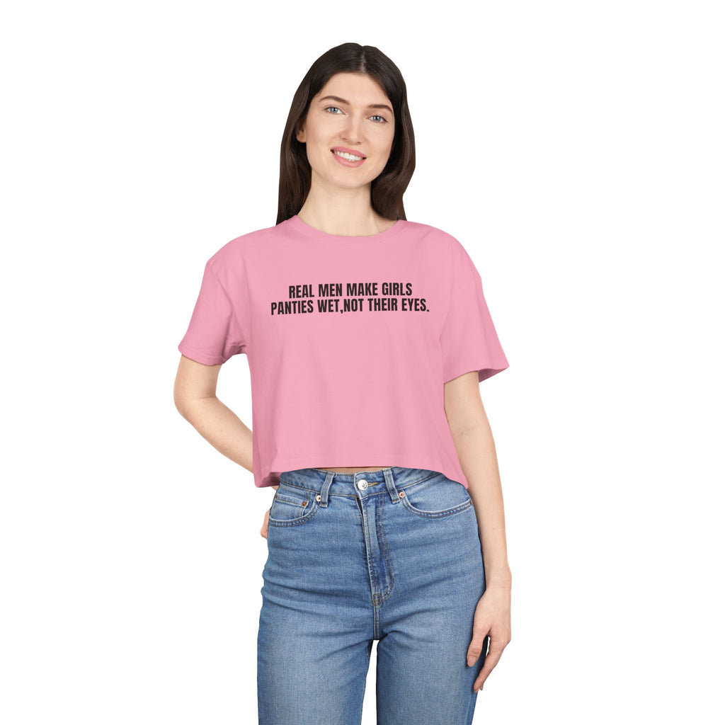 Real Men - Crop Tee