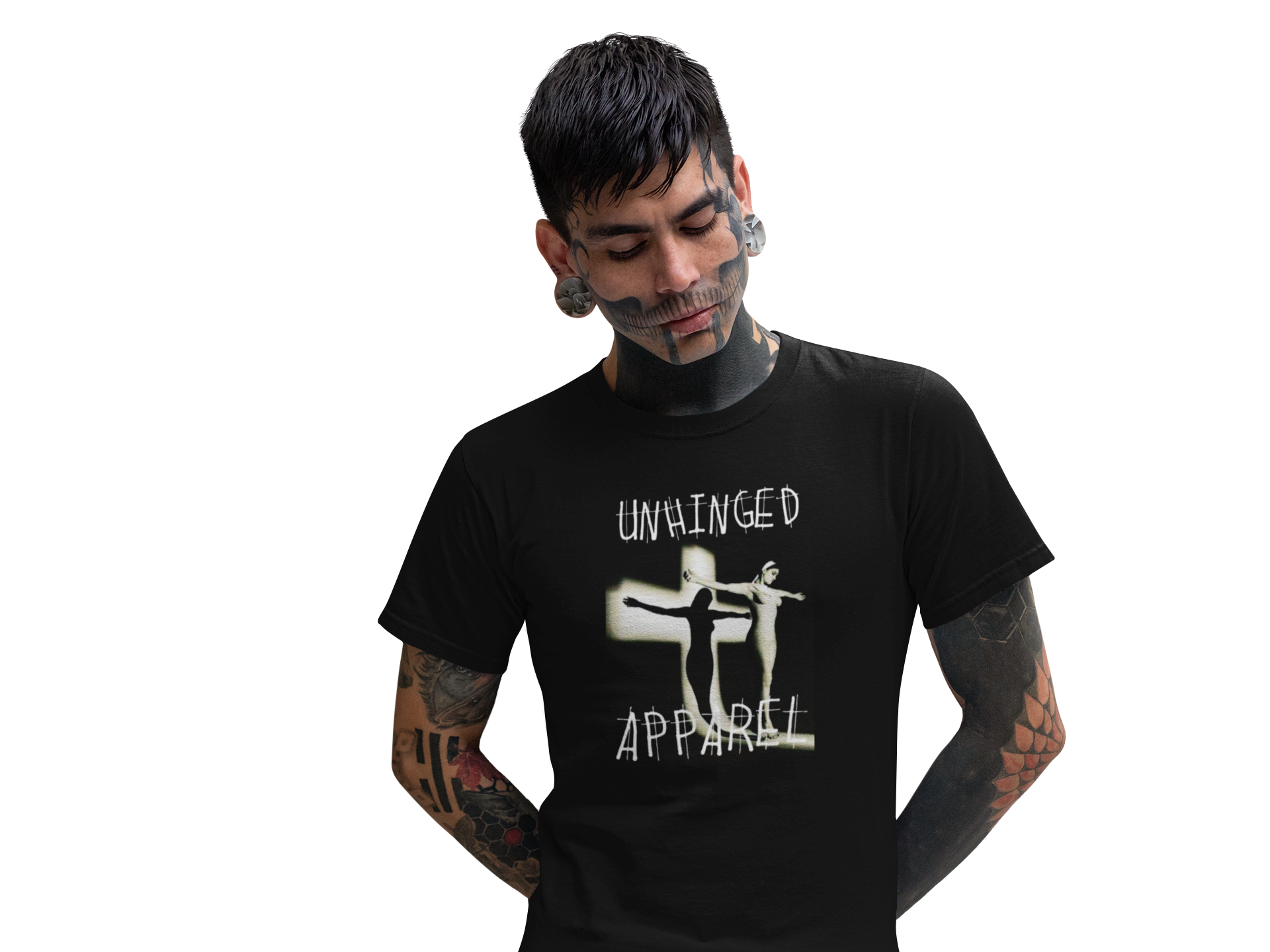 Unhinged Apparel Brand Tee -Crosses