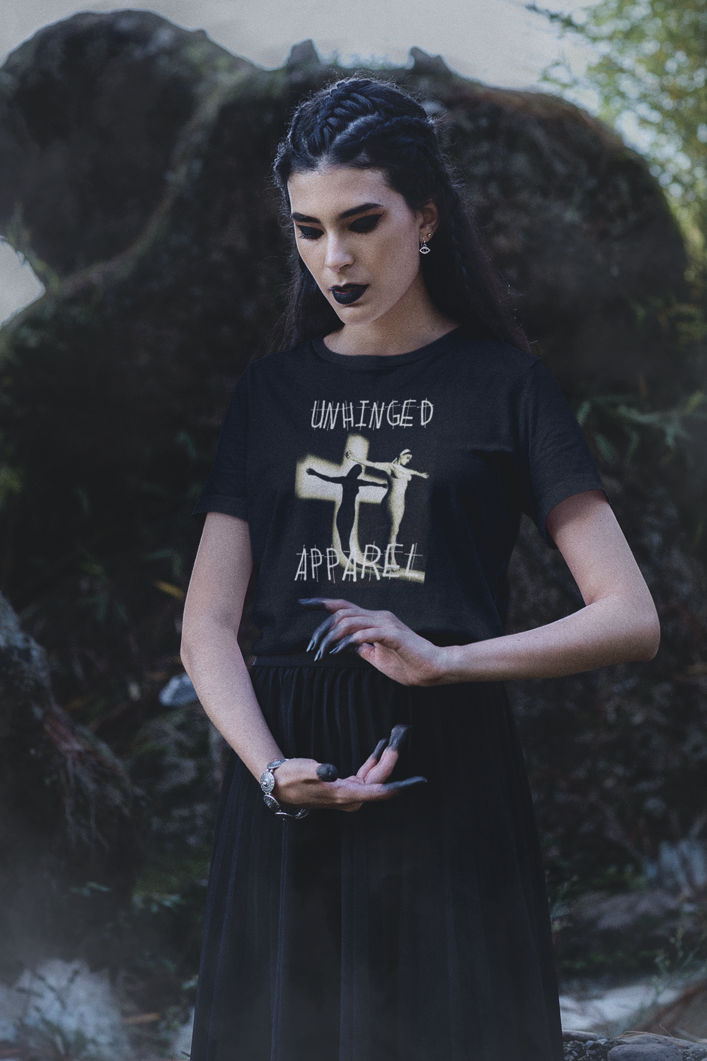 Unhinged Apparel Brand Tee -Crosses