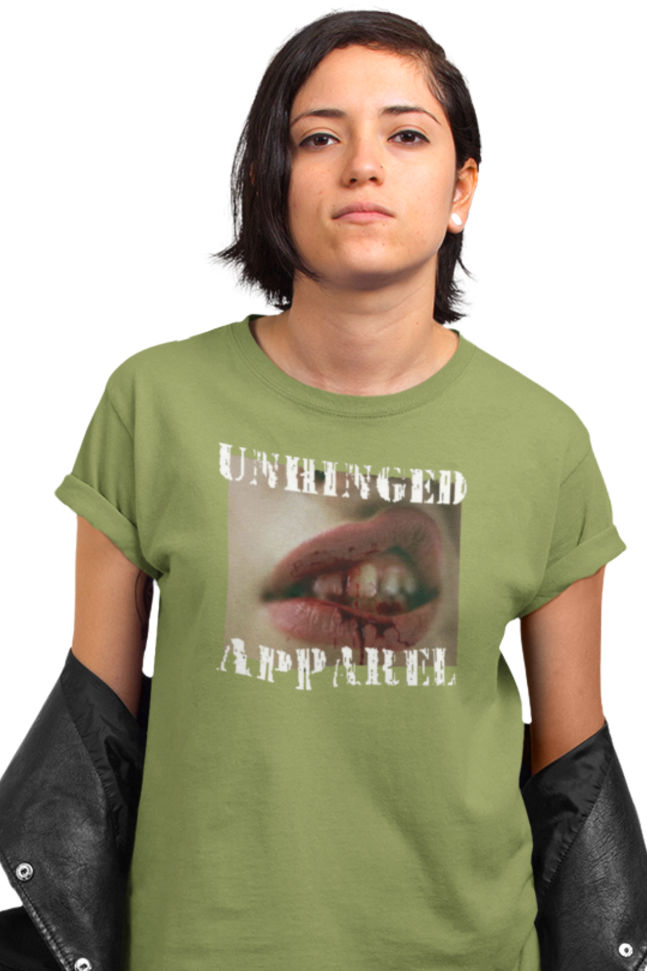 Unhinged Apparel Brand Tee - Busted Lip