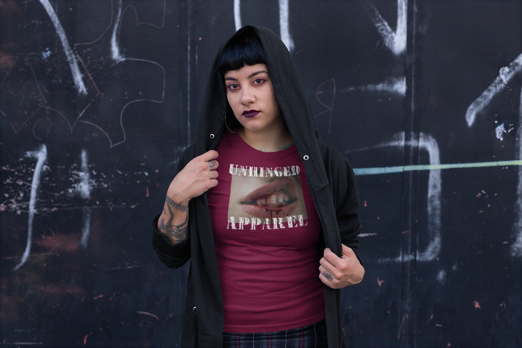 Unhinged Apparel Brand Tee - Busted Lip