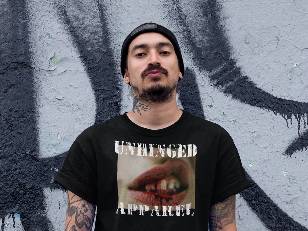 Unhinged Apparel Brand Tee - Busted Lip