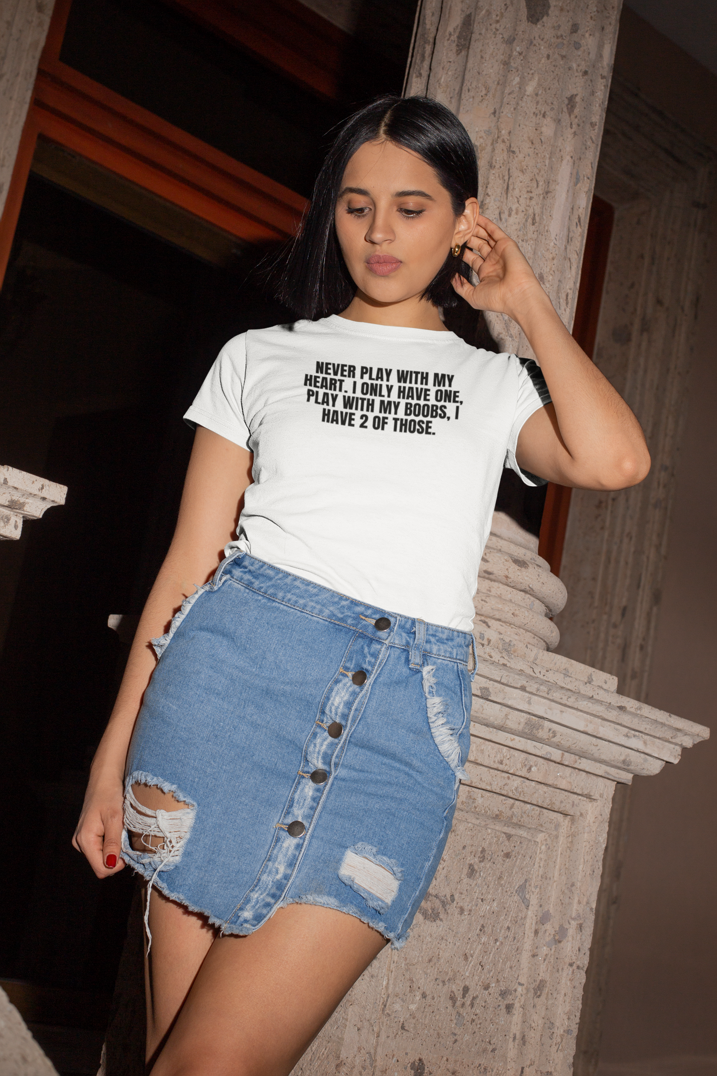 Never Play With My Heart, I Only Have One.