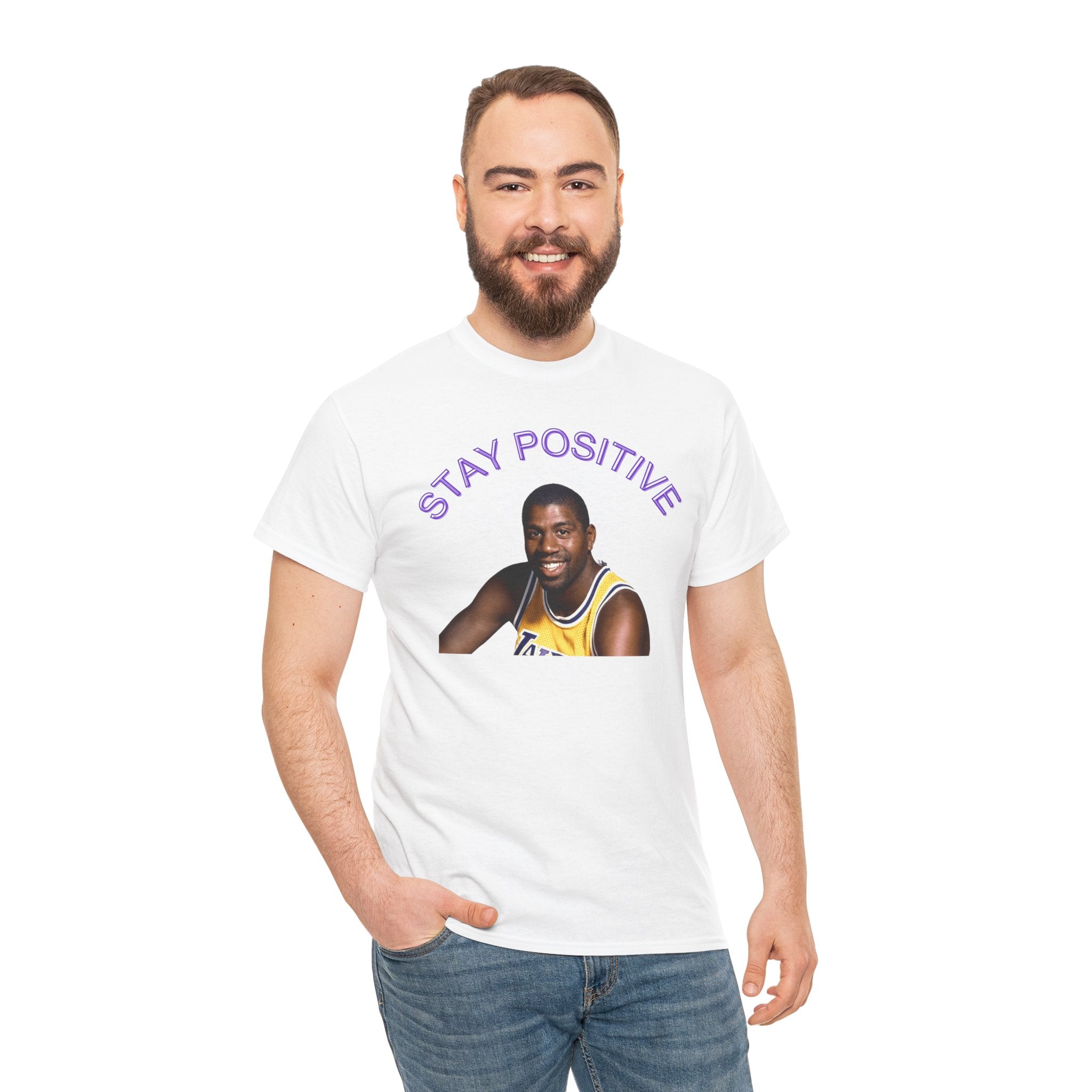 Stay Positive Basketball Player T-Shirt