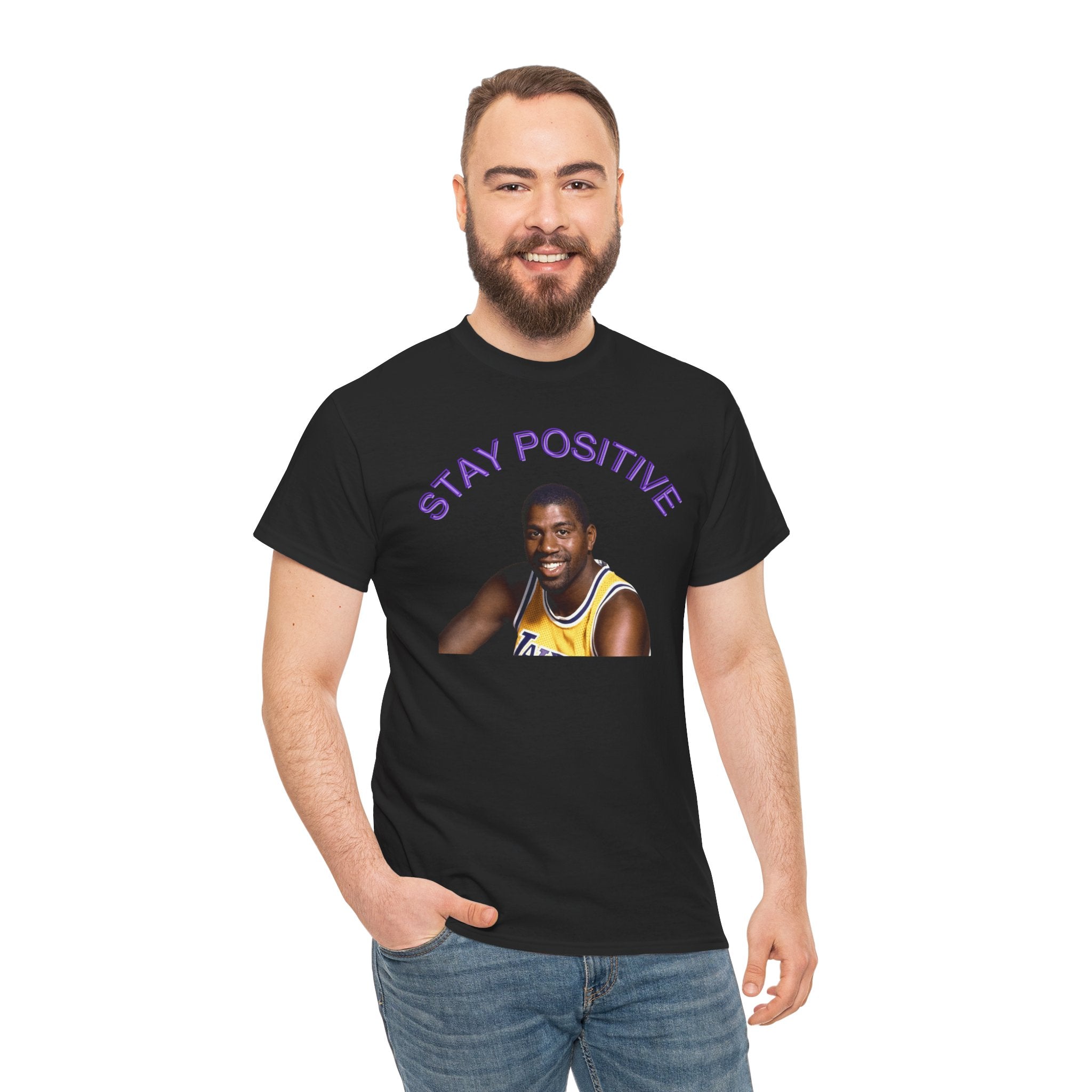 Stay Positive Basketball Player T-Shirt