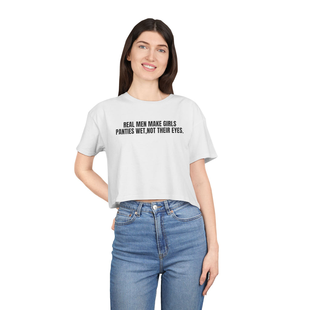 Real Men - Crop Tee