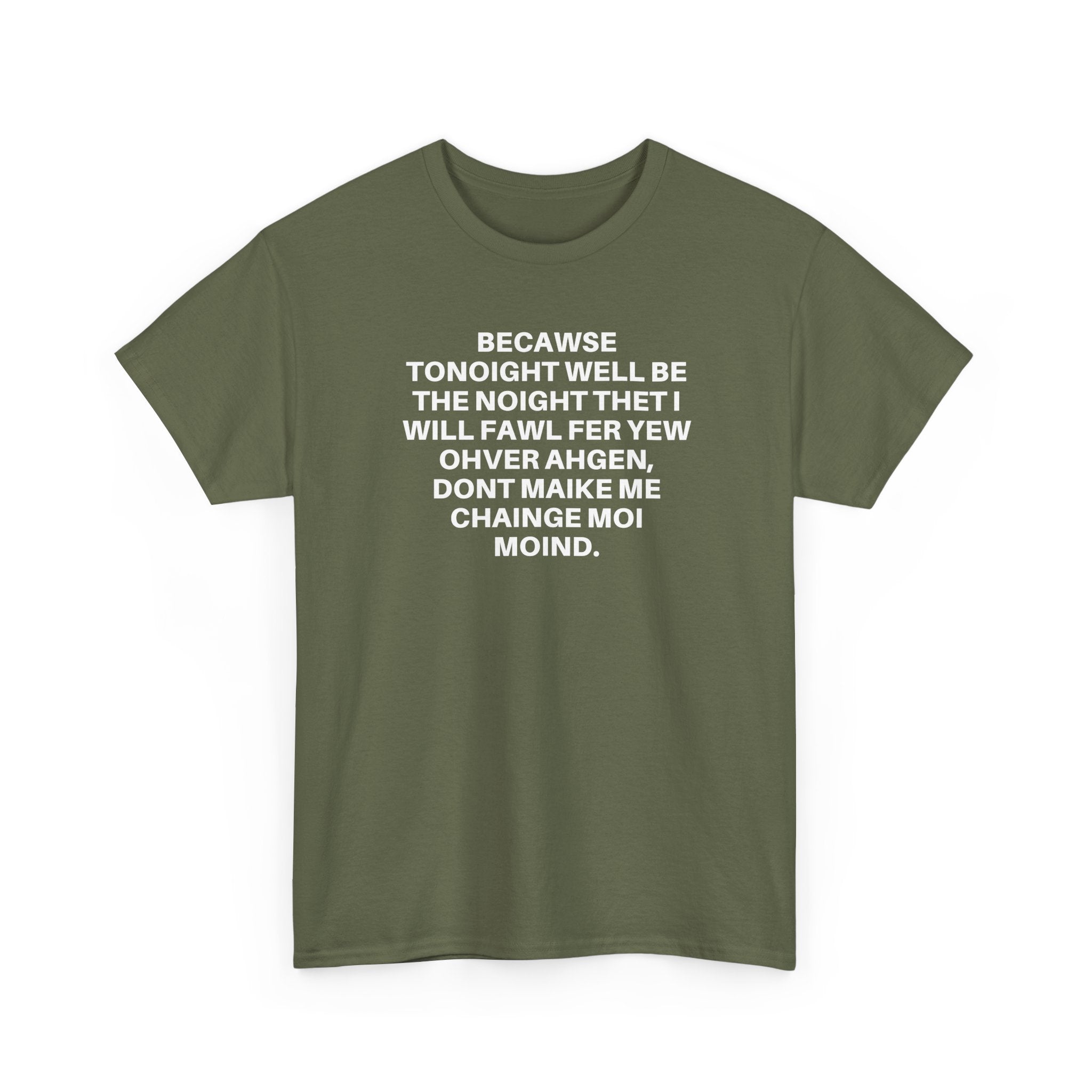 Printify Over Again T-Shirt featuring a modern graphic design on a soft, lightweight fabric in a casual fit.