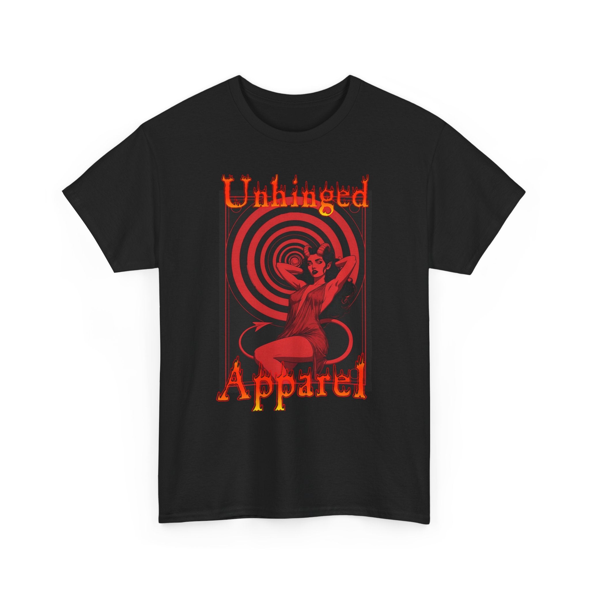 Unhinged Apparel Brand Tee — Fire and Flames