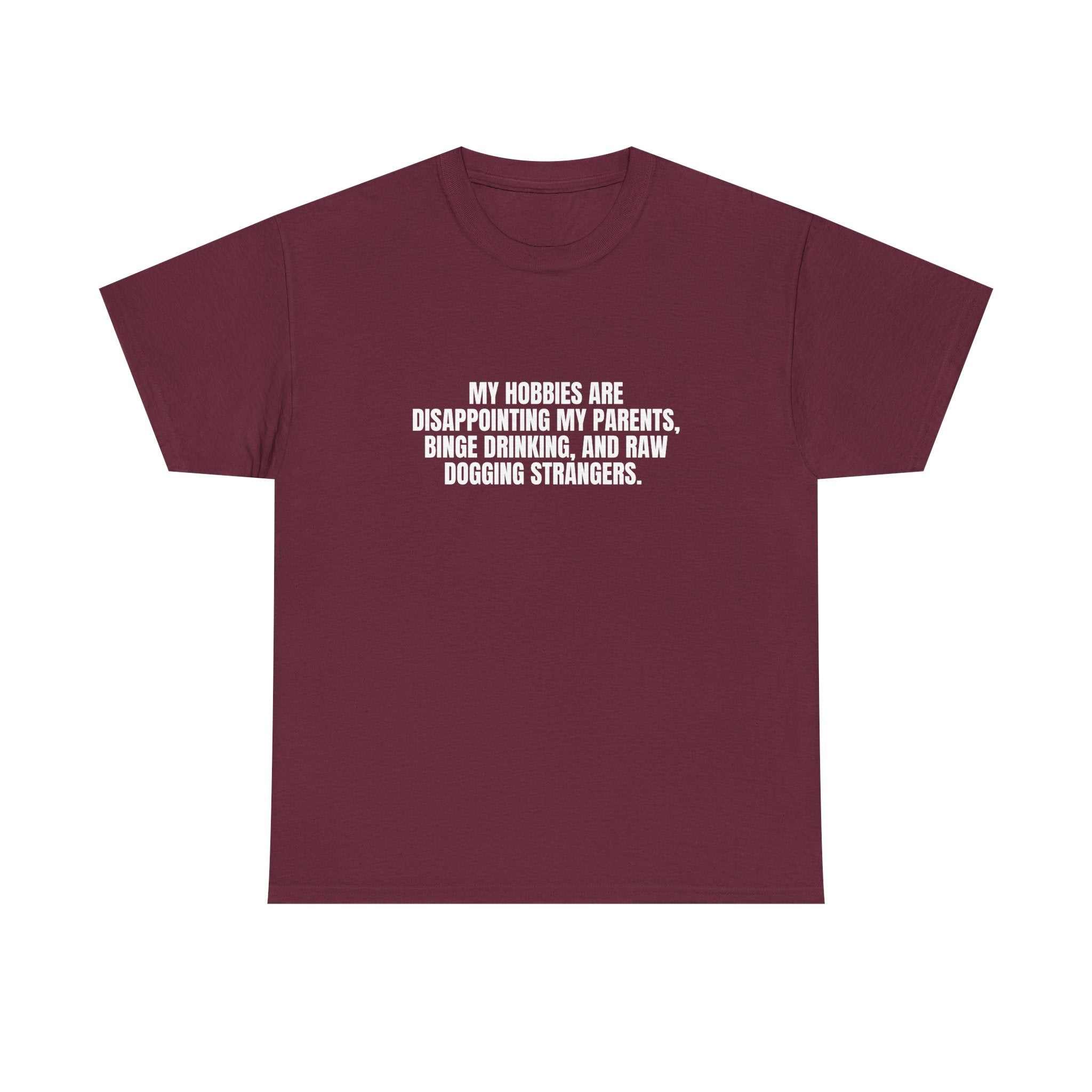 Printify I Got Hobbies t-shirt featuring a playful graphic design on a classic fit, ideal for casual wear.