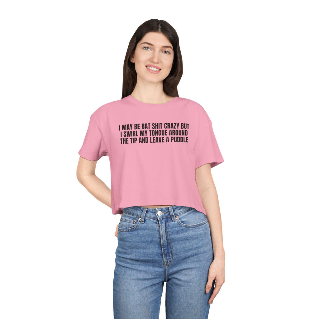 Women’s Crop Tee —Leave a Puddle