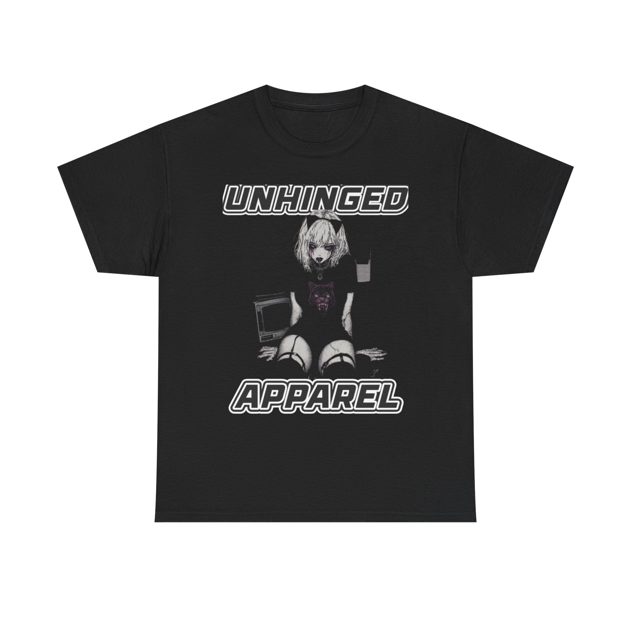 Unhinged Apparel Brand Tee- Black
