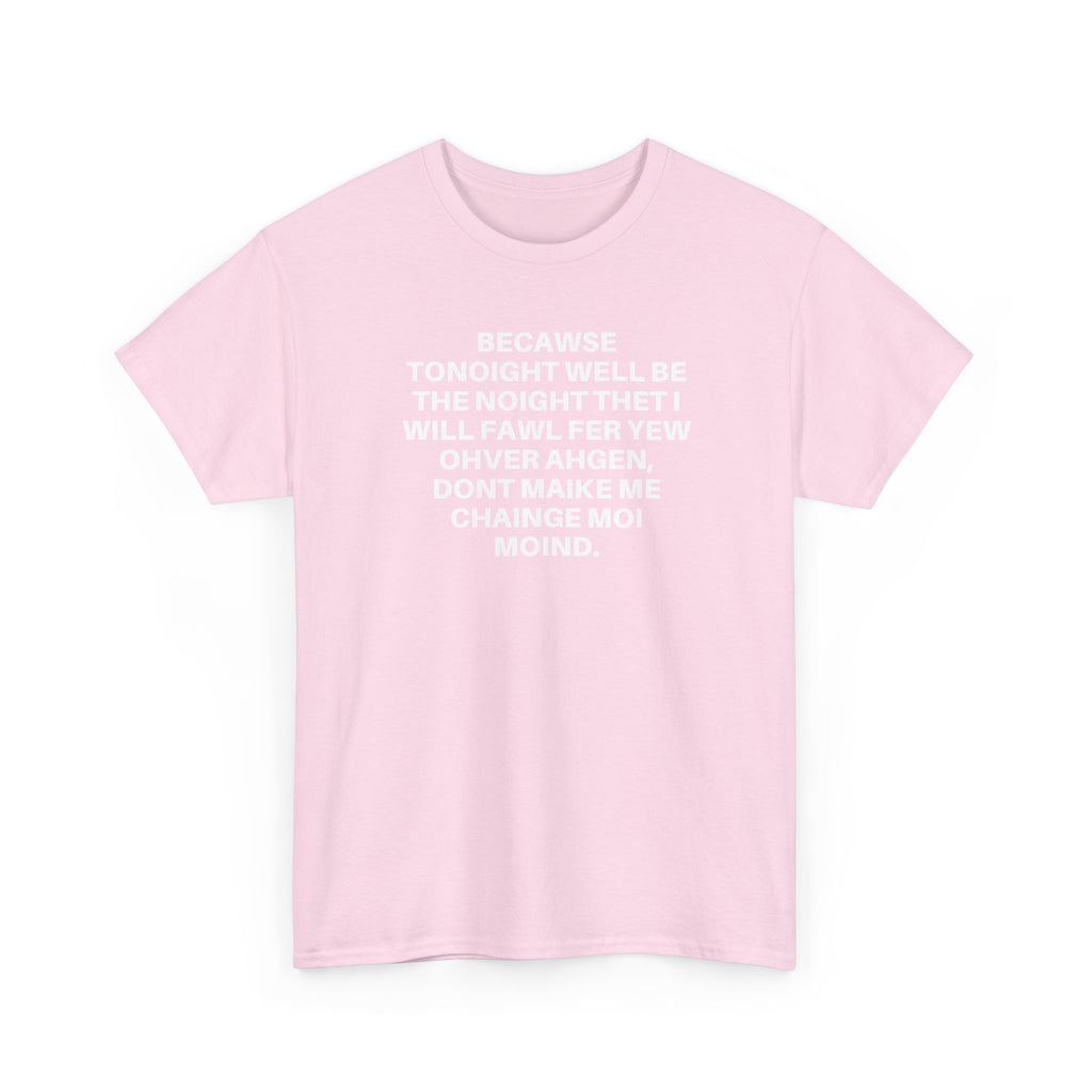 Printify Over Again T-Shirt featuring a modern graphic design on a soft cotton fabric.
