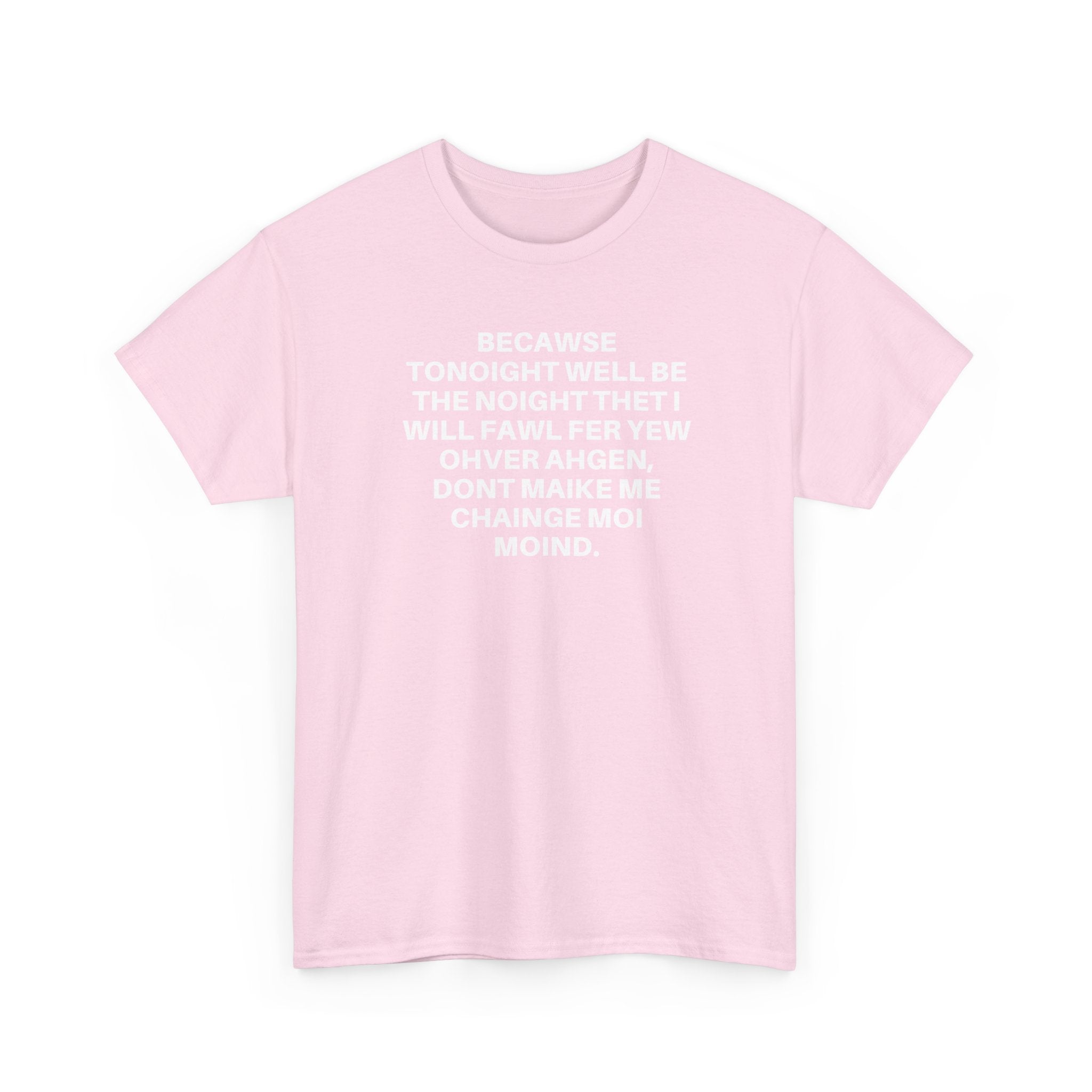 Printify Over Again T-Shirt featuring a modern graphic design on a soft cotton fabric.