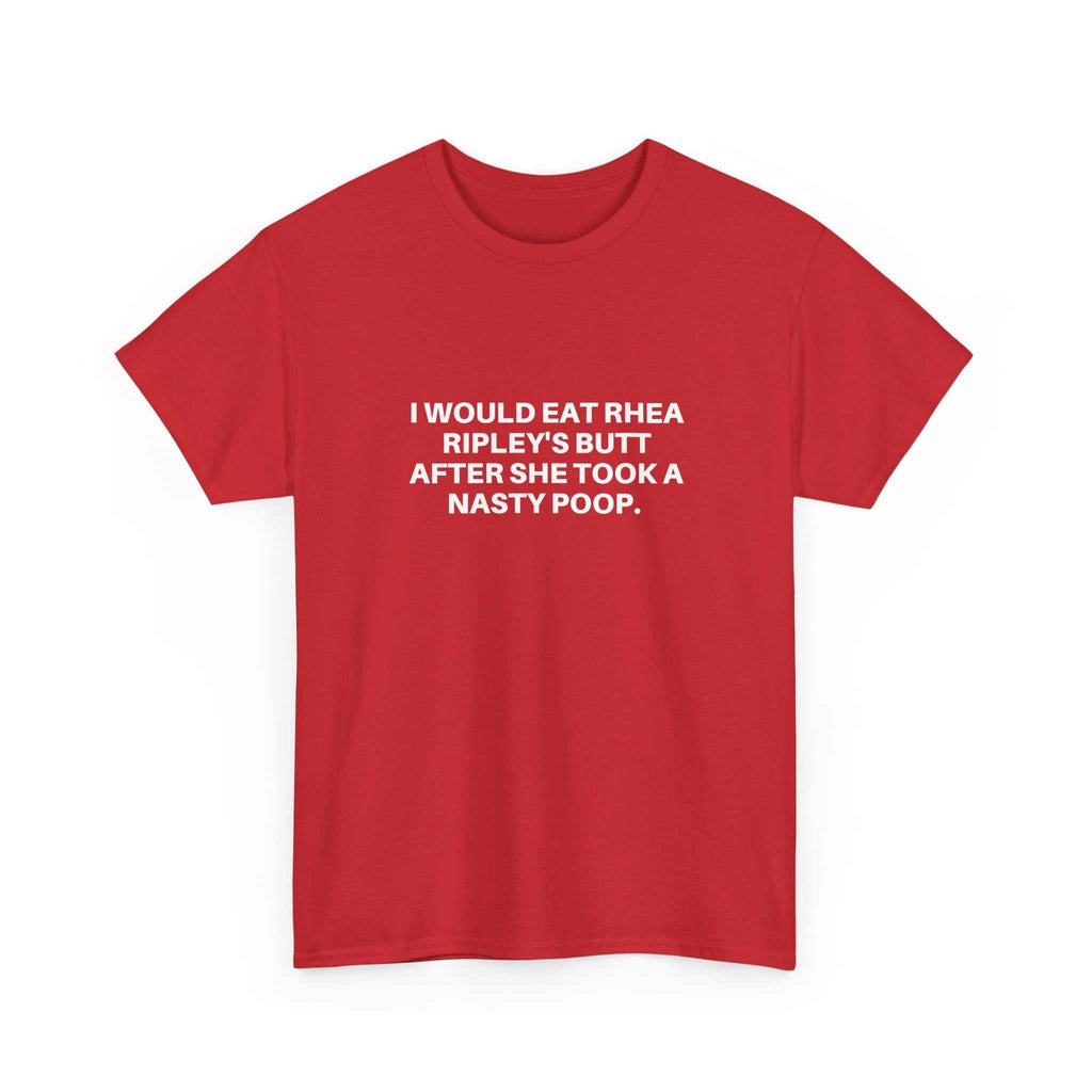 Rhea Ripley T-shirt by Printify featuring a bold graphic design and comfortable fit for fans and casual wear.