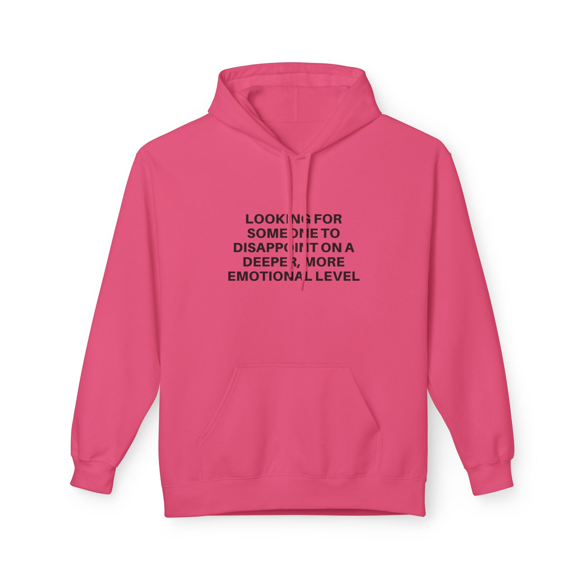 Printify Deeper Level Hoodie in a cozy fabric, featuring a classic pullover design and adjustable drawstring hood.