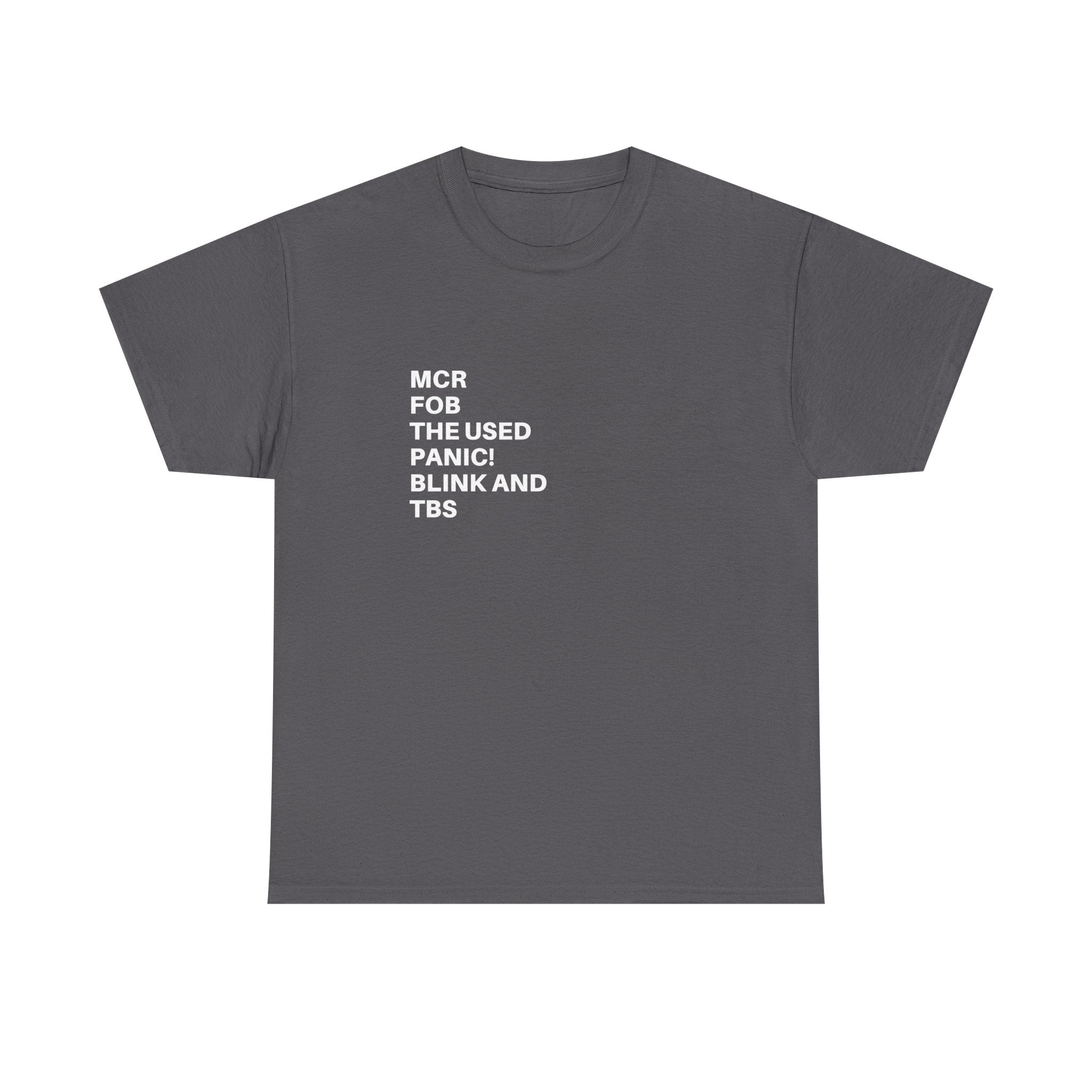 Black "It Was Never a Phase" T-Shirt by Printify displayed flat with a round neck and short sleeves.