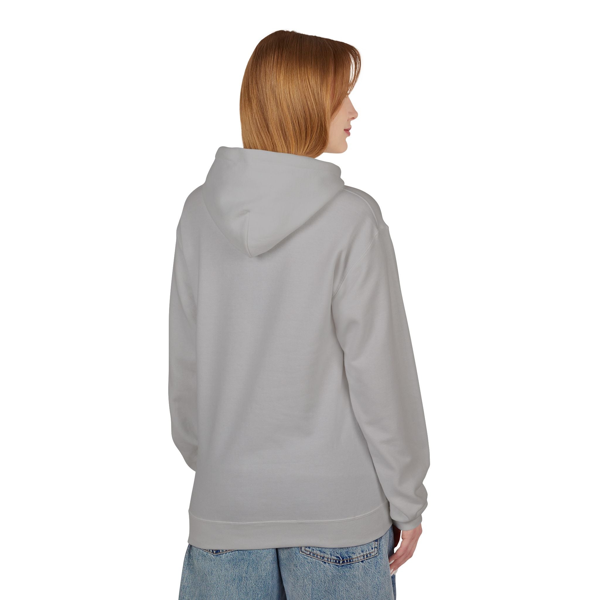 Printify Anyone Need A Friend hoodie in soft fabric, featuring a playful graphic and a cozy hood.