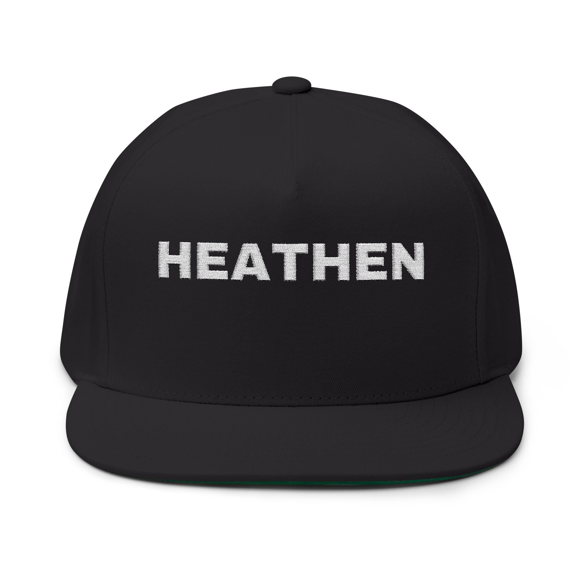 Heathen- Embroidered Flat Bill