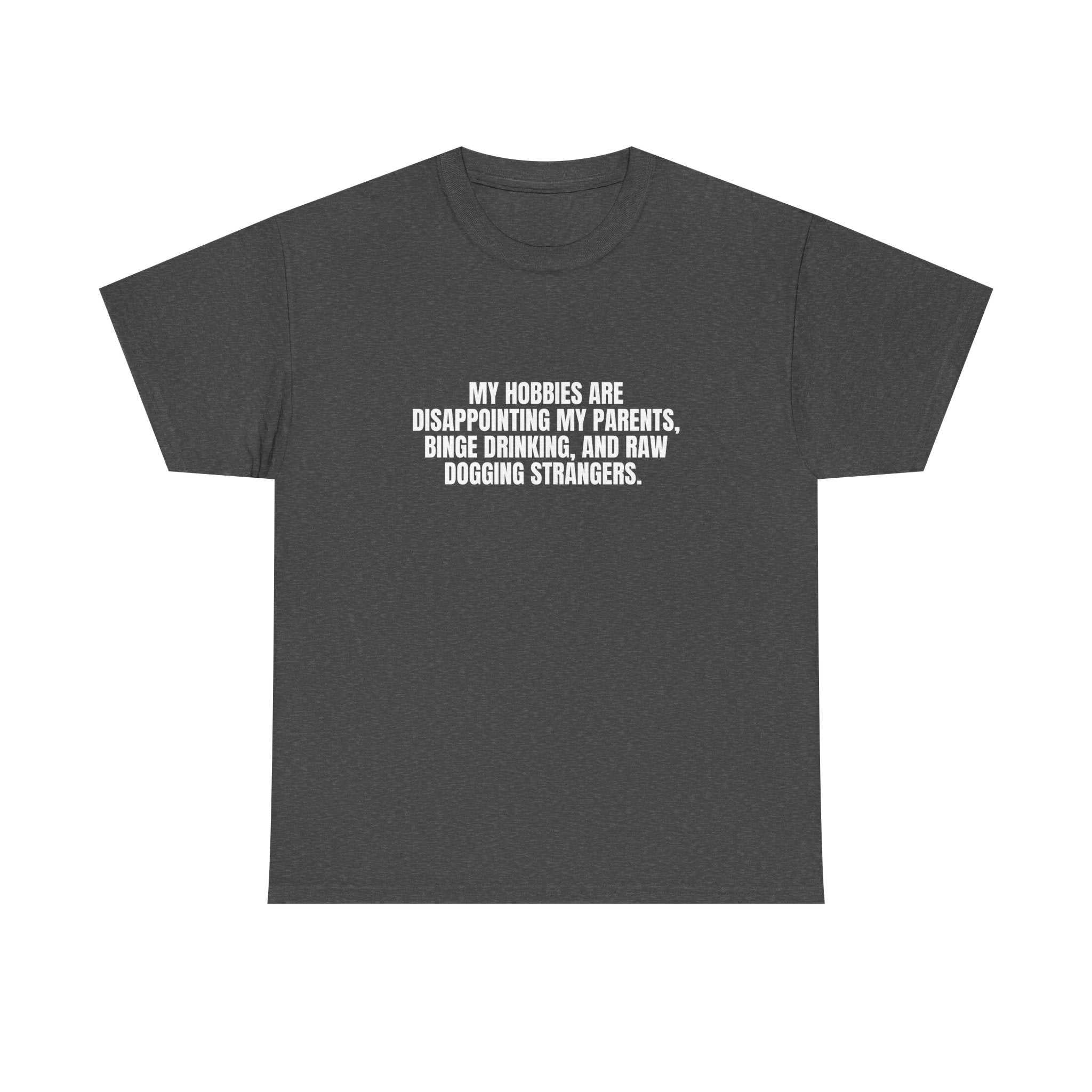 Printify I Got Hobbies T-Shirt in vibrant colors featuring a fun, playful graphic design on a soft fabric.