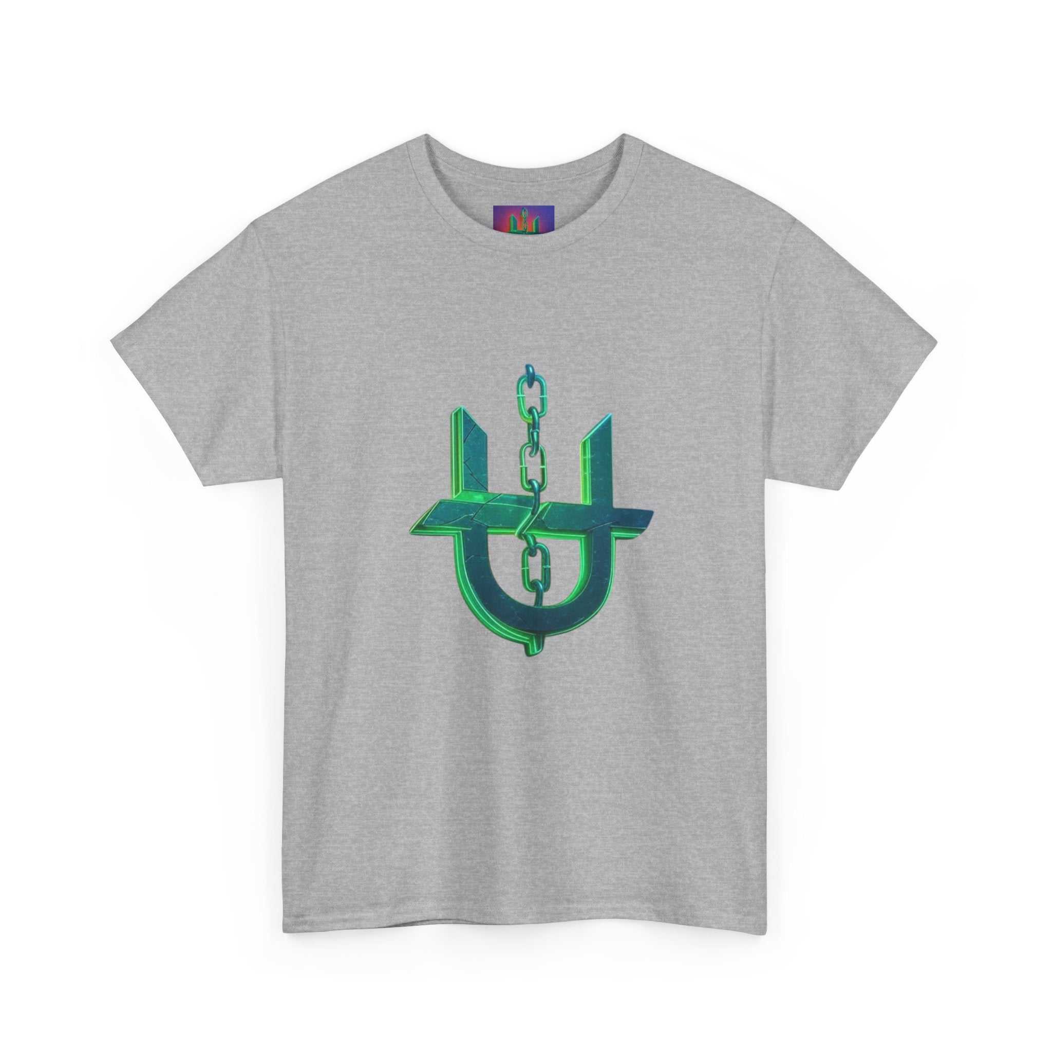 Green Neon Unhinged Logo T-Shirt from Printify, featuring a bold graphic design on a soft cotton fabric.