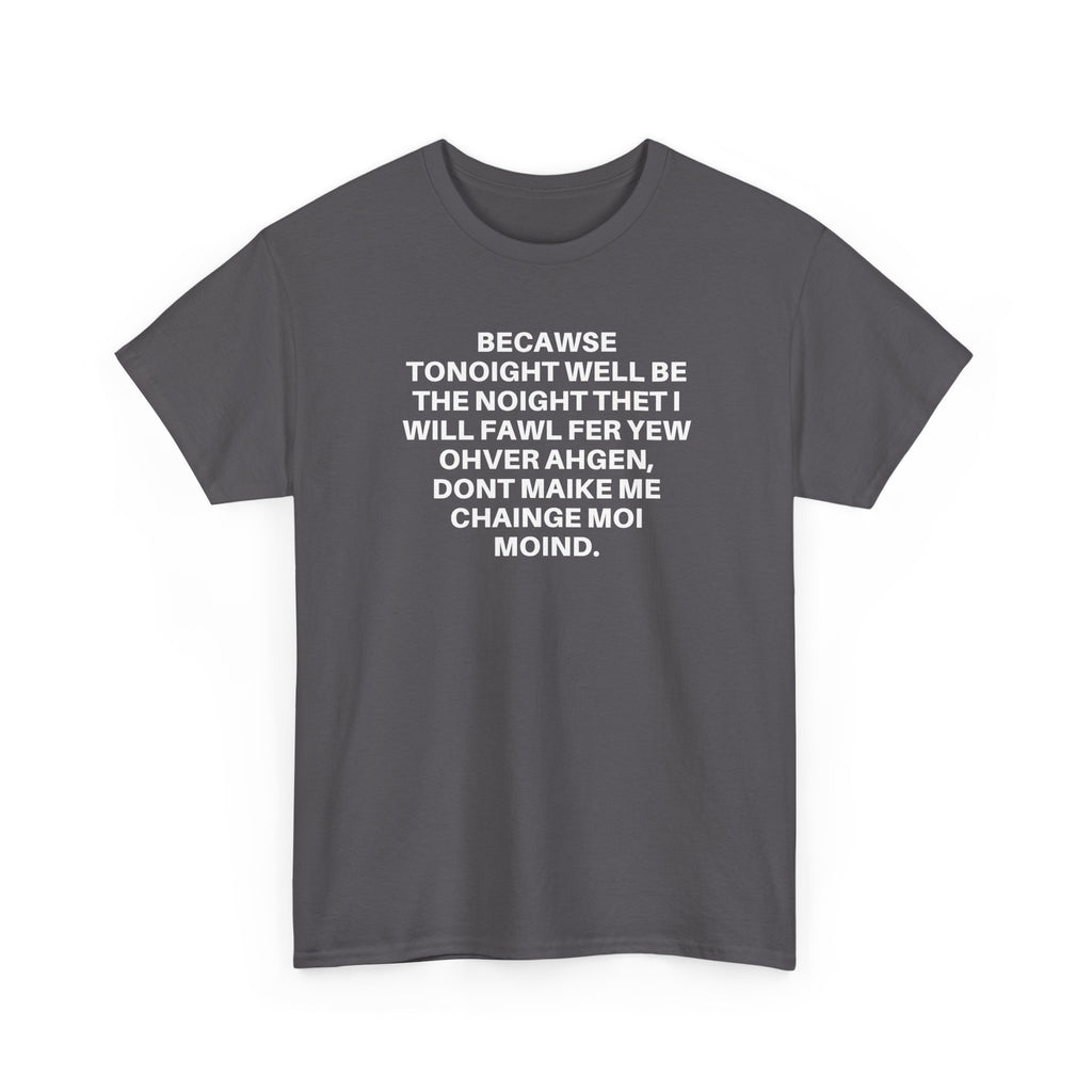 Printify Over Again T-Shirt featuring a bold graphic design on a soft cotton fabric.