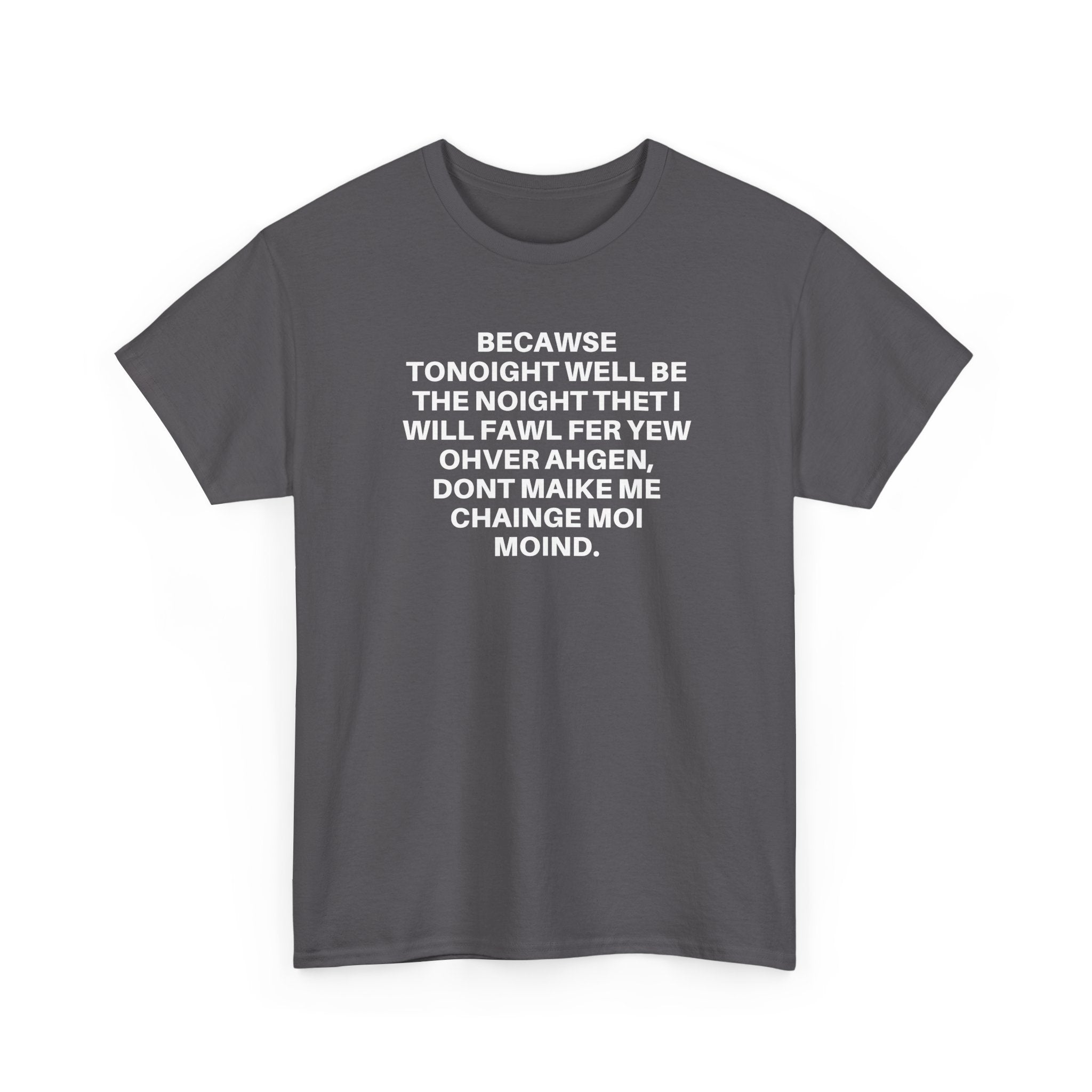 Printify Over Again T-Shirt featuring a bold graphic design on a soft cotton fabric.