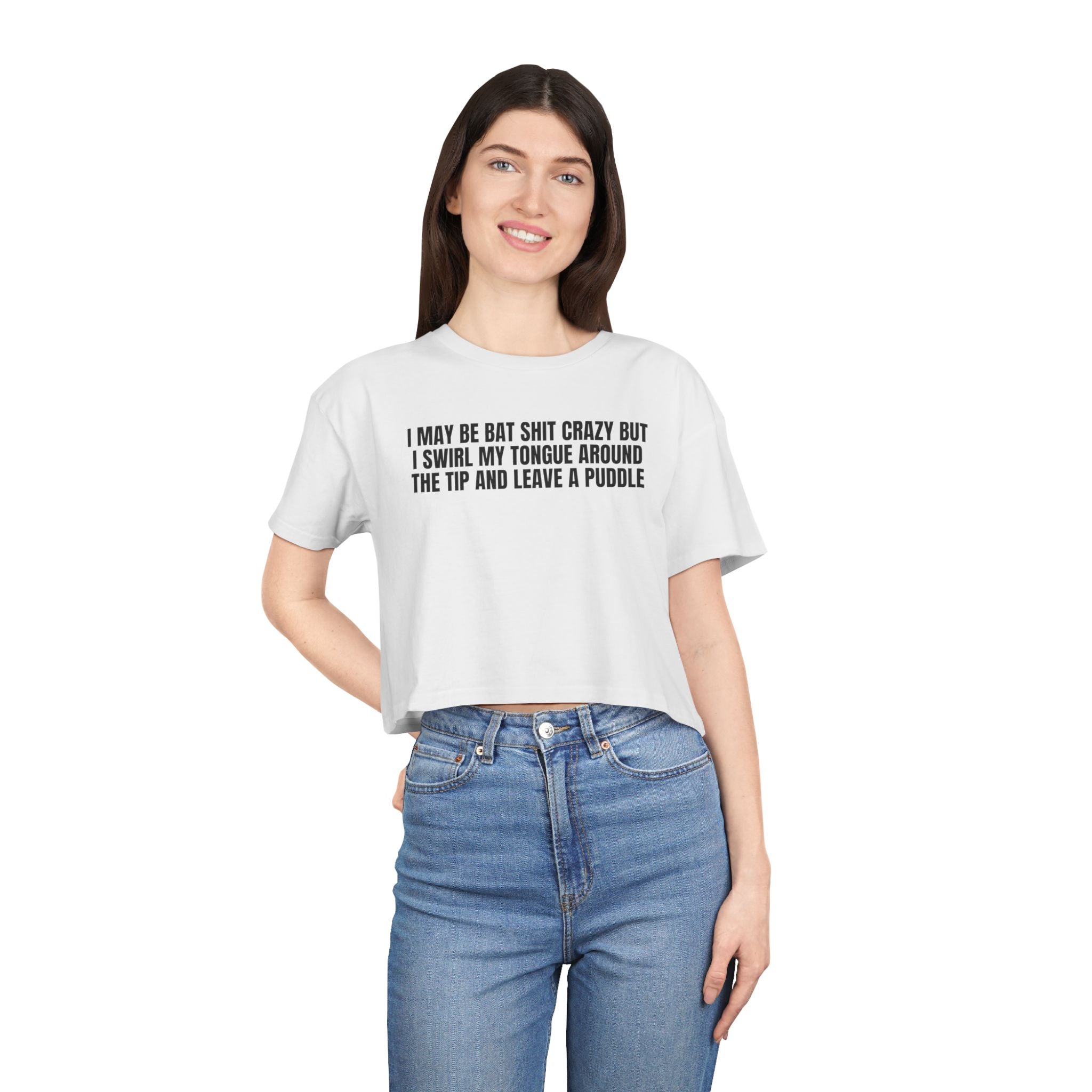 Women’s Crop Tee —Leave a Puddle