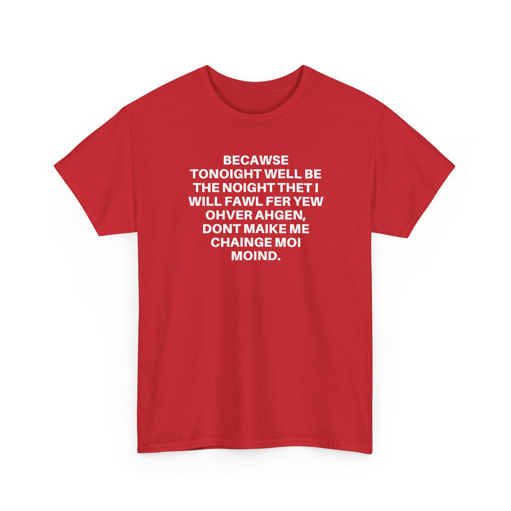 Printify Over Again T-Shirt in a casual fit, featuring a unique graphic design on soft fabric.